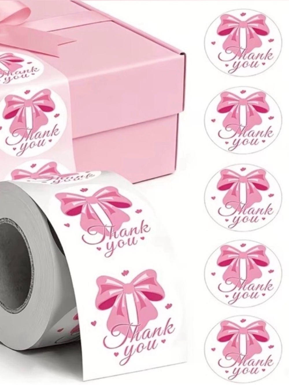 575pc Bundle: 25 Large Poly Mailers, 25 Cello Bags, 25 Cards & 500 Stickers - Picture 9 of 14